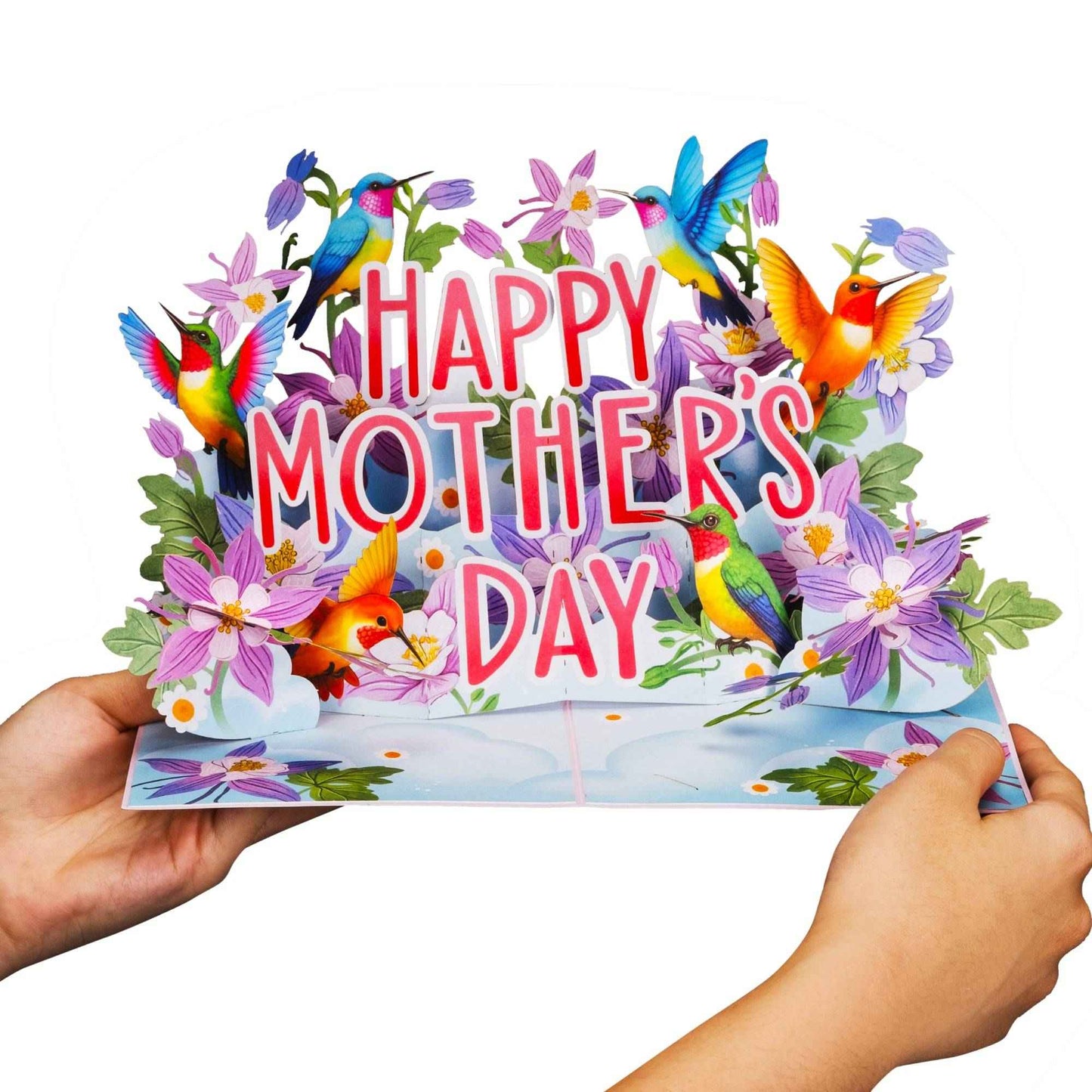 Mother's Day Hummingbirds Pop Up Card