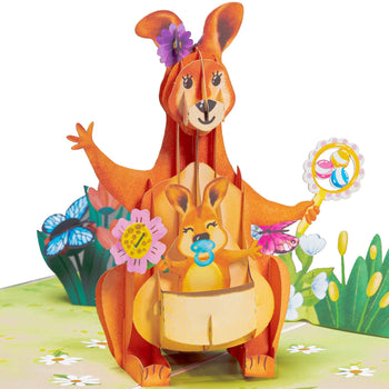 Kangaroo Pop Up Card