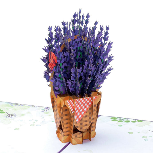 Lavender Pop Up Card