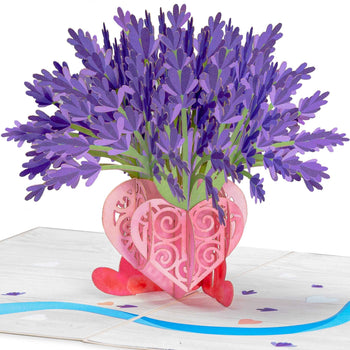 Lavender Pop Up Card