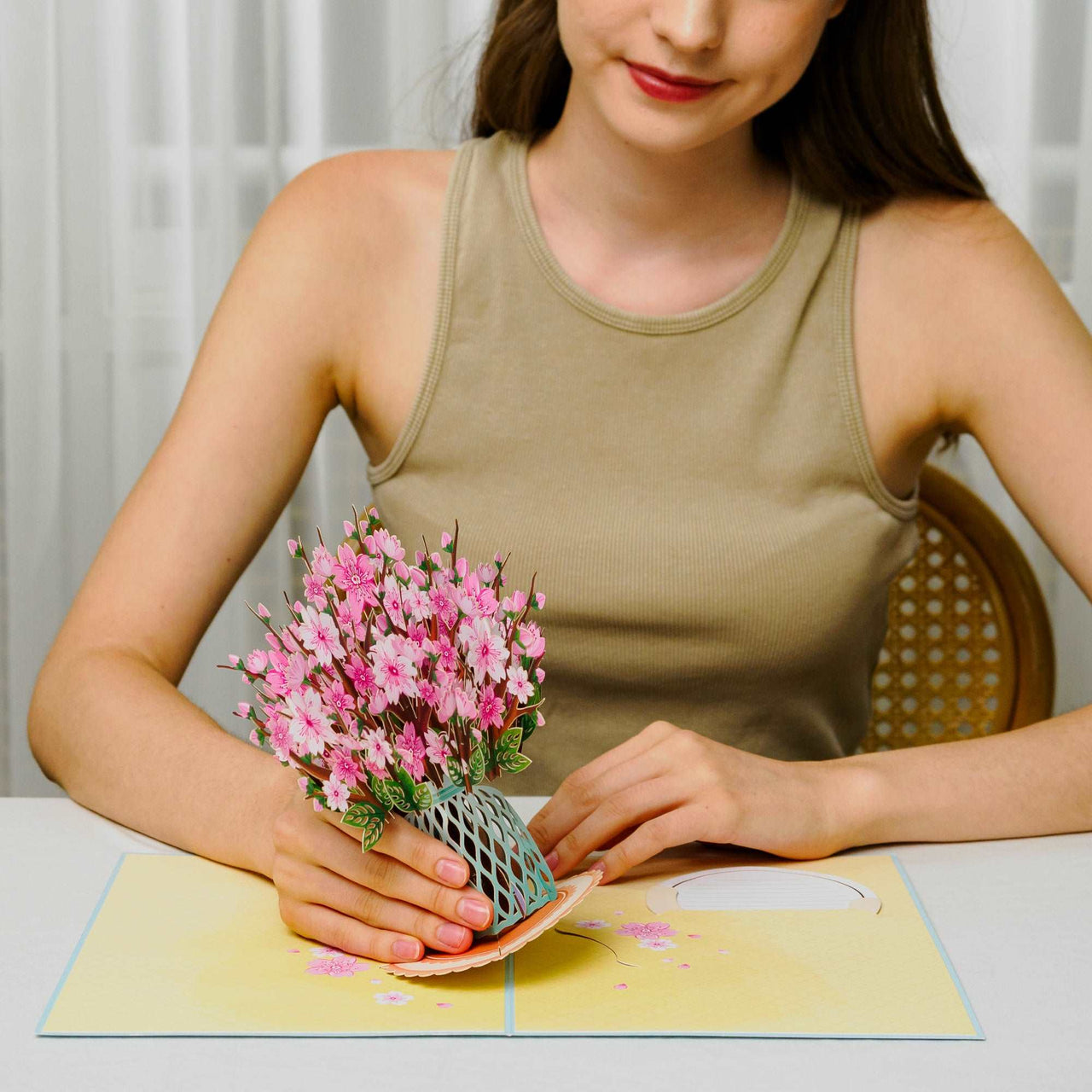 Cherry Blossom Oversized Pop Up Card with Keepsake