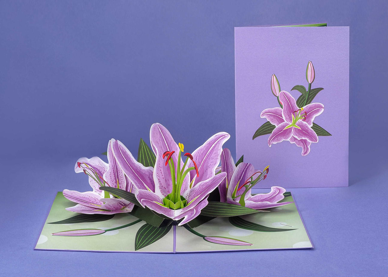 Lilies Pop Up Card