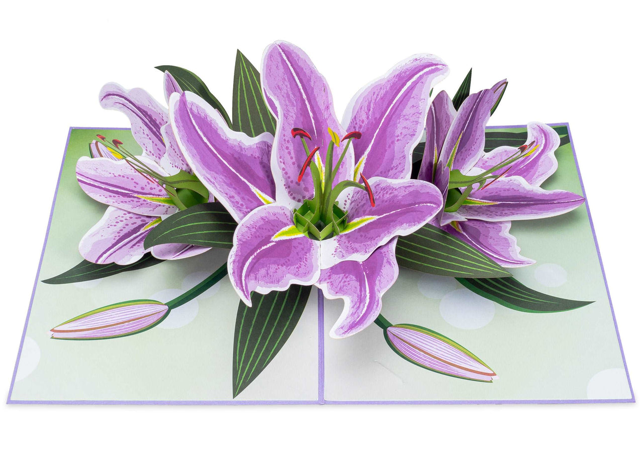 Lilies Pop Up Card