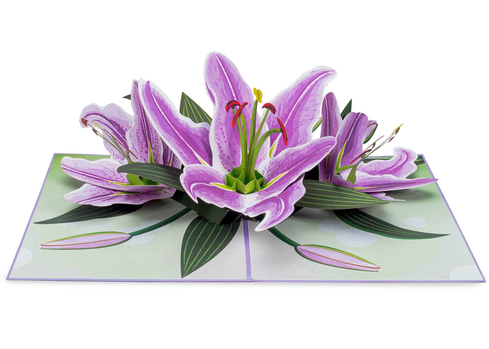lily flower card Lilies Pop Up Card