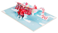 Thumbnail for I Love You Biplane Pop Up Card