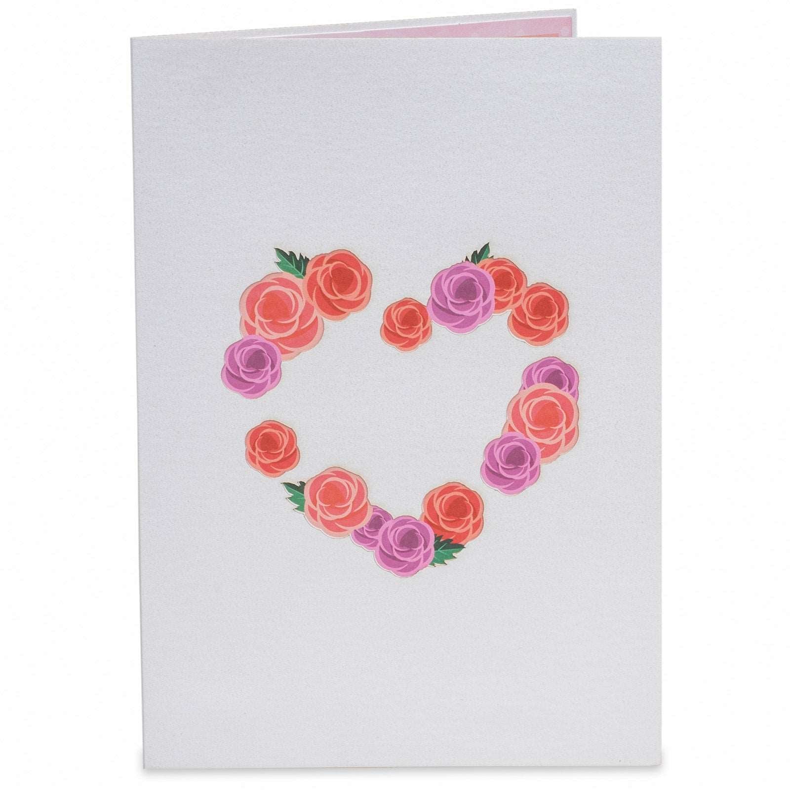 Floral Love Heart Pop Up Card