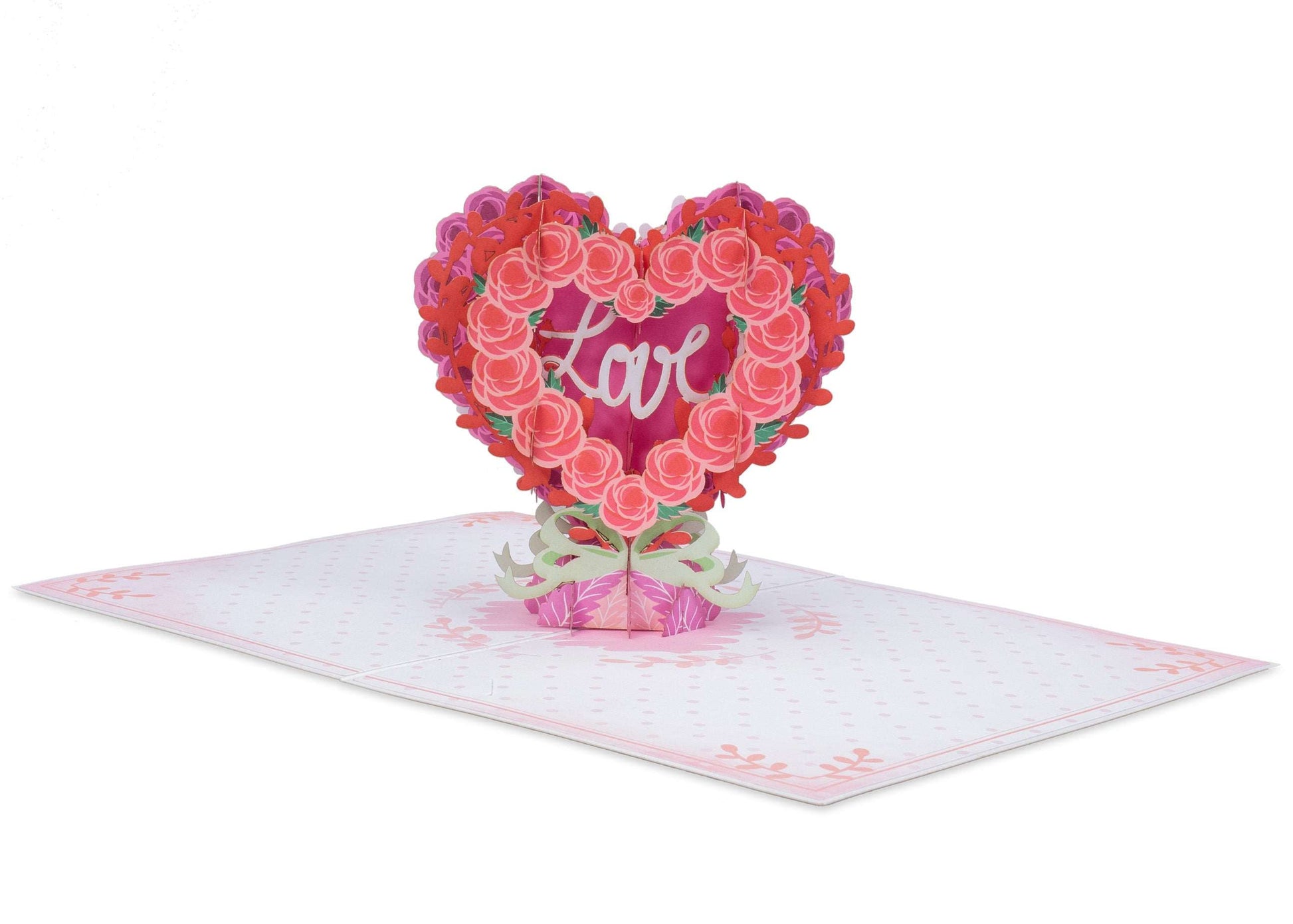 Floral Love Heart Pop Up Card