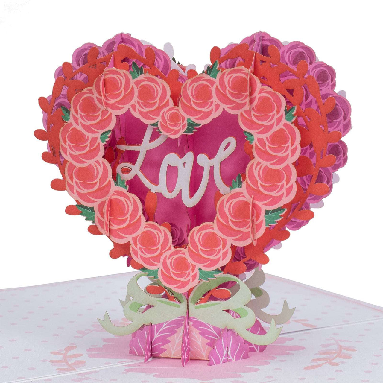 Floral Love Heart Pop Up Card