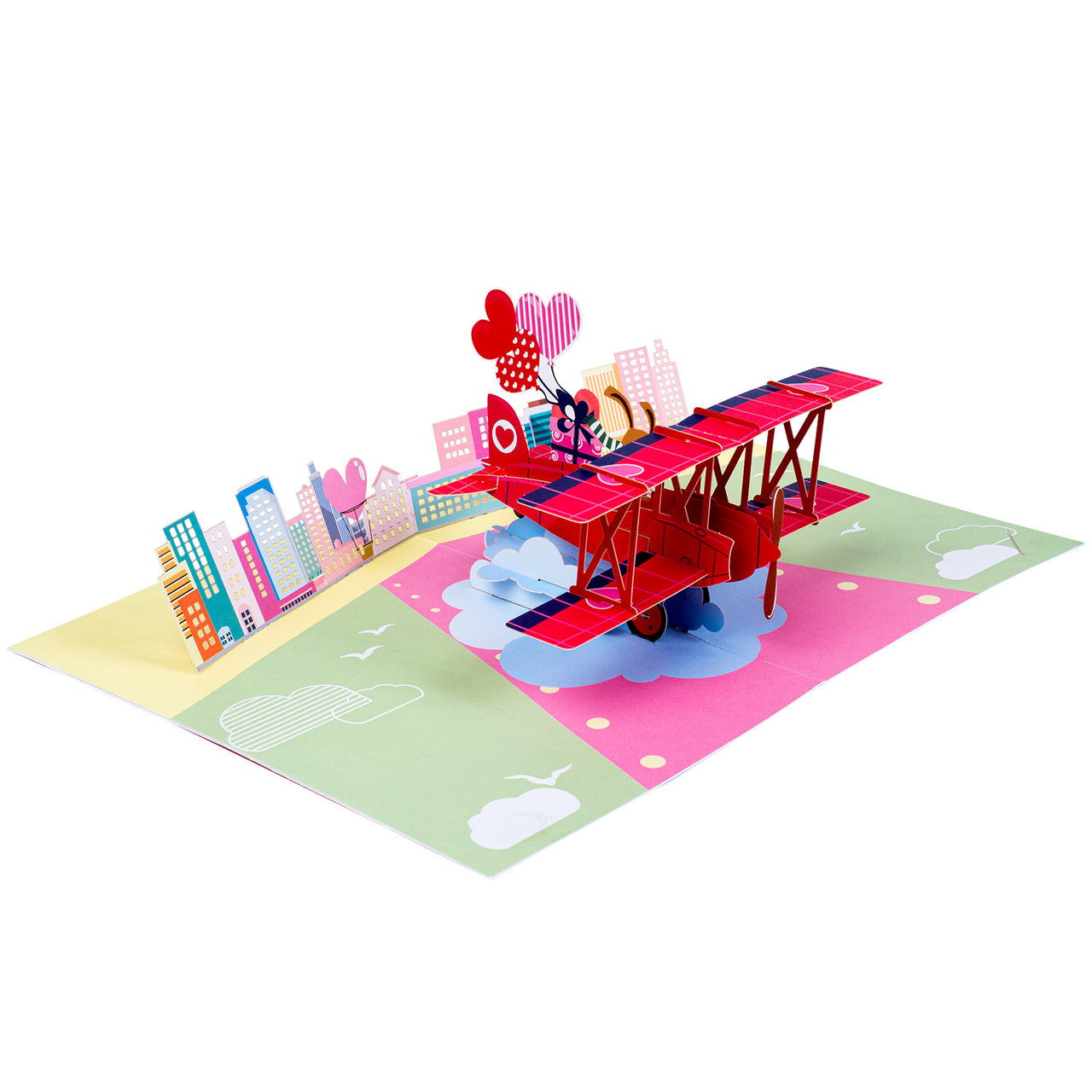 Love Biplane Pop Up Card - 5"x7"