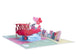 Love Biplane Pop Up Card -  5" x 7"