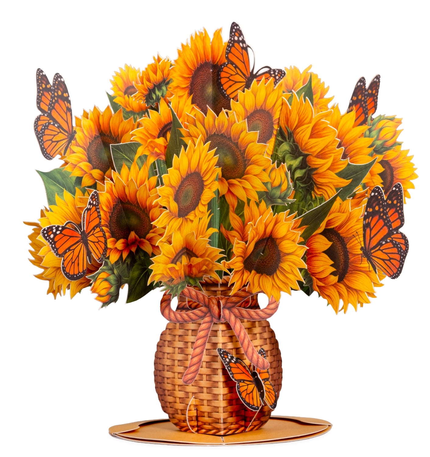 Sunflowers and Butterflies Bouquet Pop Up Card Keepsake