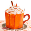 Pumpkin Latte Pop Up Card Frndly, 8"x6" Cover