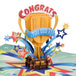 Trophy Popup Congratulations Card for Achievements