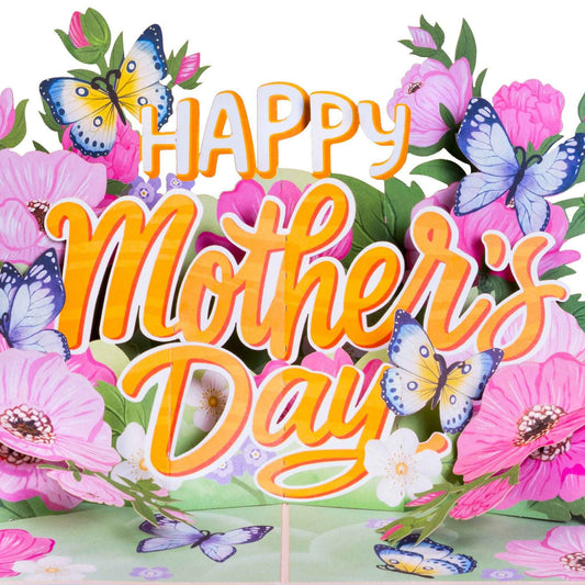Floral Happy Mother's Day Pop Up Card