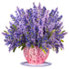 Lavender Flower Bouquet Pop Up Card with Keepsake