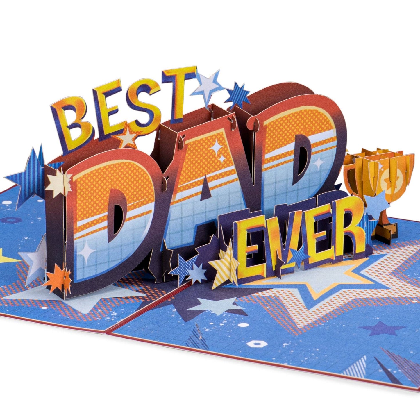 Best Dad Ever Pop Up Card for Father's Day Celebration
