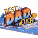 Best Dad Ever Pop Up Card for Father's Day Celebration