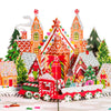 christmas pop up card, gingerbread house pop up