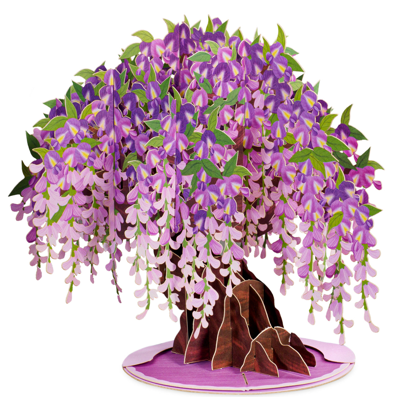 Wisteria Tree Pop Up Card- Oversized 10" x 7" Cover