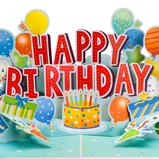 Joyful Happy Birthday Pop Up Card