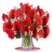 Classic Red Roses Bouquet Pop Up Card with Keepsake