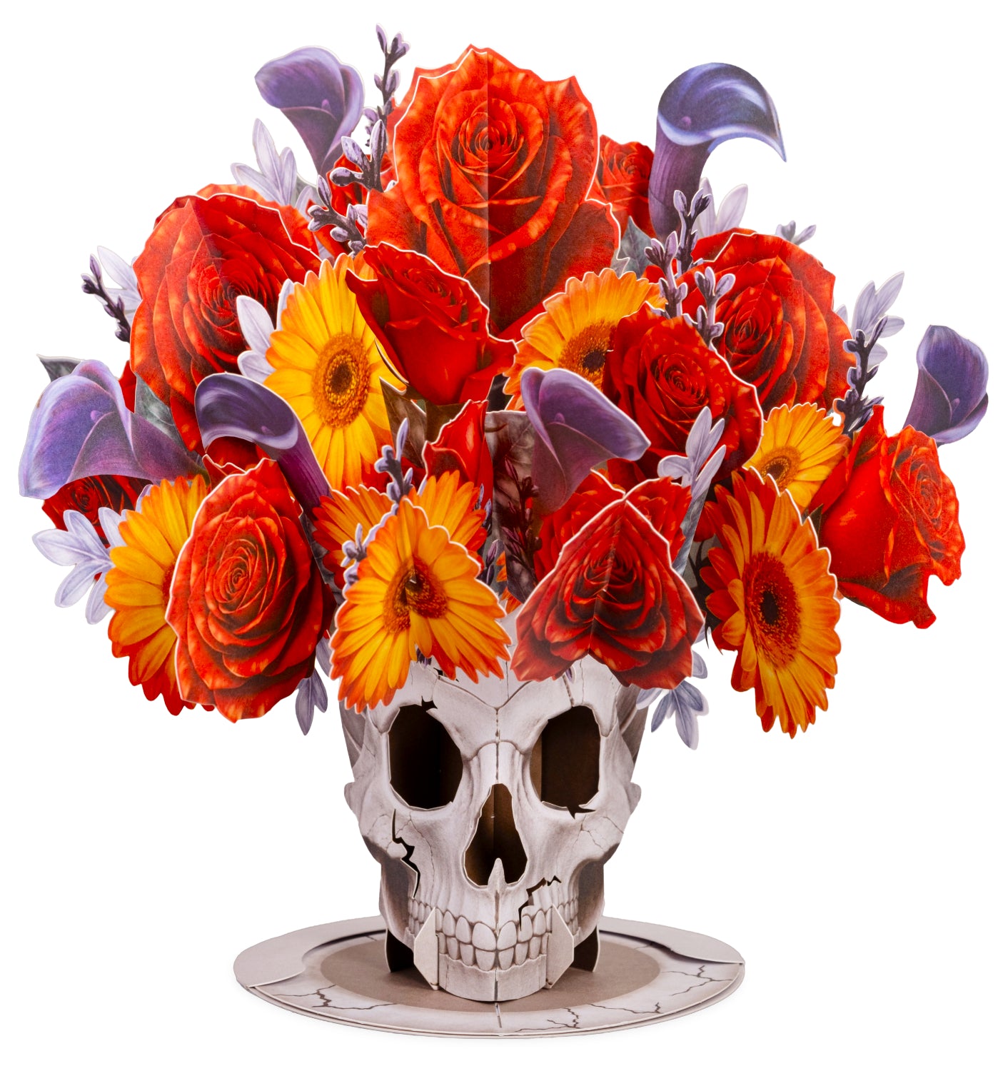 Halloween Skull Bouquet Pop Up Card Keepsake