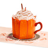 Pumpkin Latte Pop Up Card Frndly, 8"x6" Cover