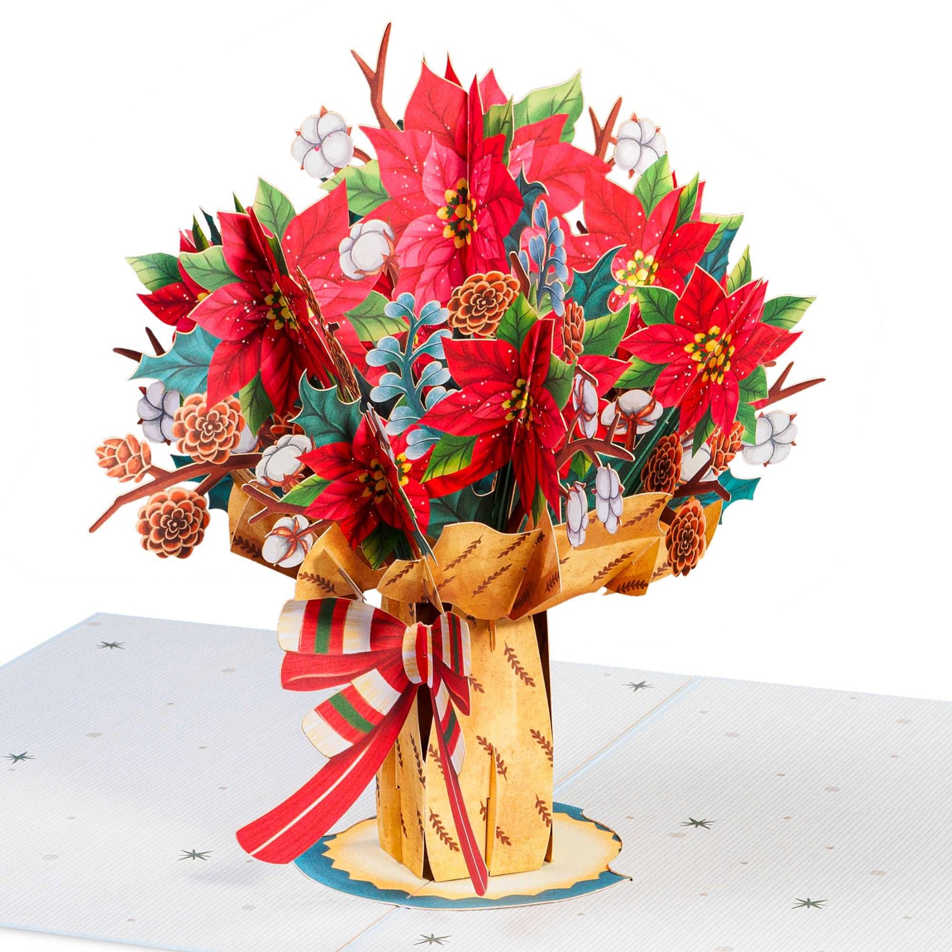 HugePop Christmas Spirit Flower Bouquet Pop Up