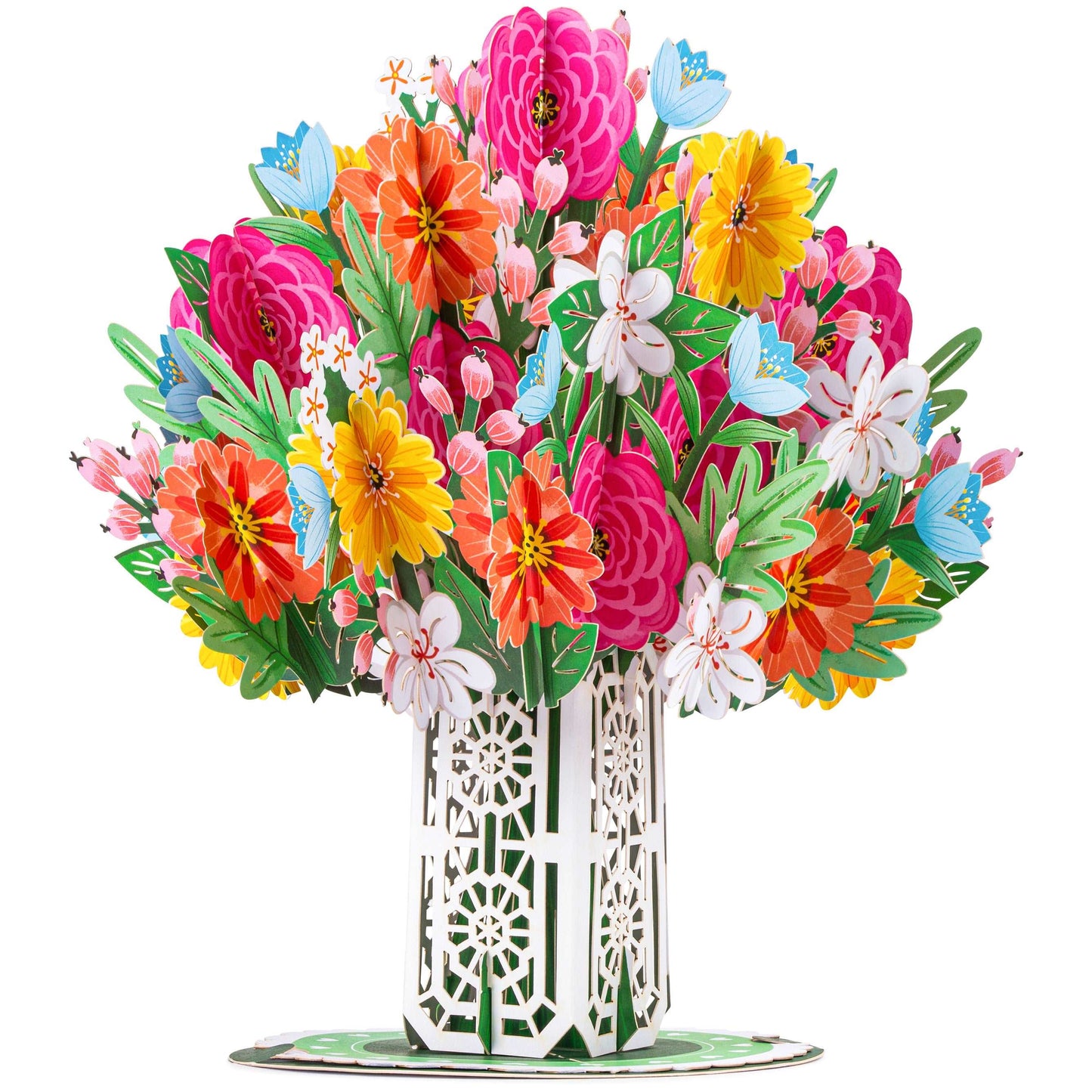 HugePop Blissful Flower Bouquet Pop Up with Detachable Paper Flower