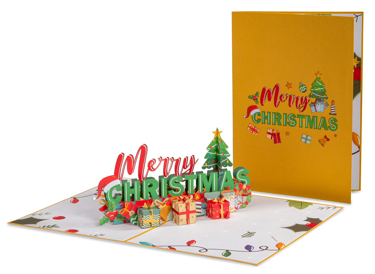 Merry Christmas Pop Up Card