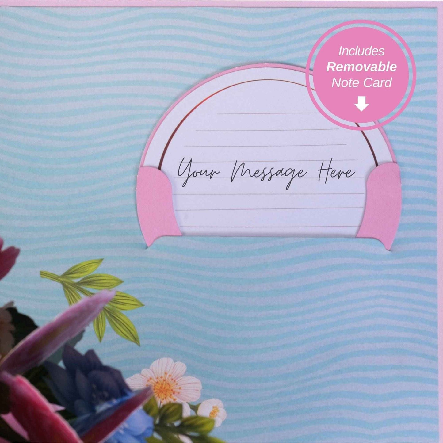 Best Mom Floral Award Pop Up Card