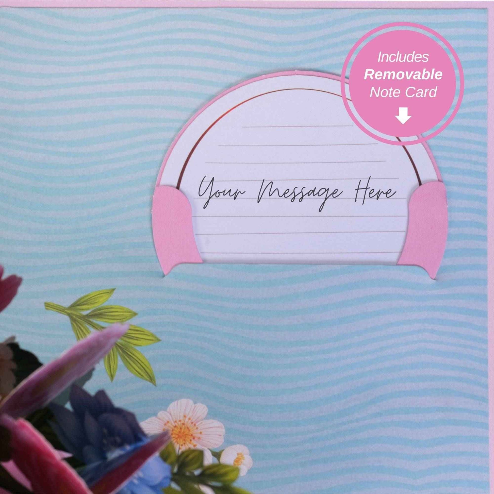 Best Mom Floral Award Pop Up Card
