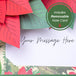 Poinsettia Pop Up Christmas Card