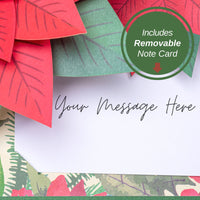 Thumbnail for Poinsettia Pop Up Christmas Card