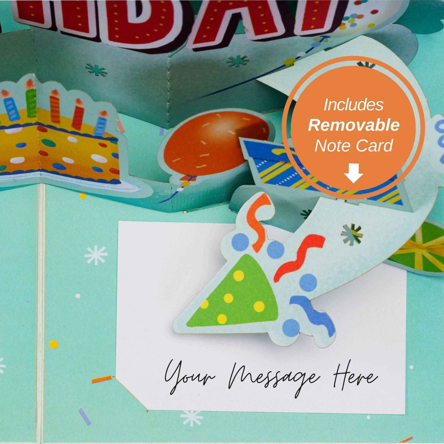 Joyful Happy Birthday Pop Up Card