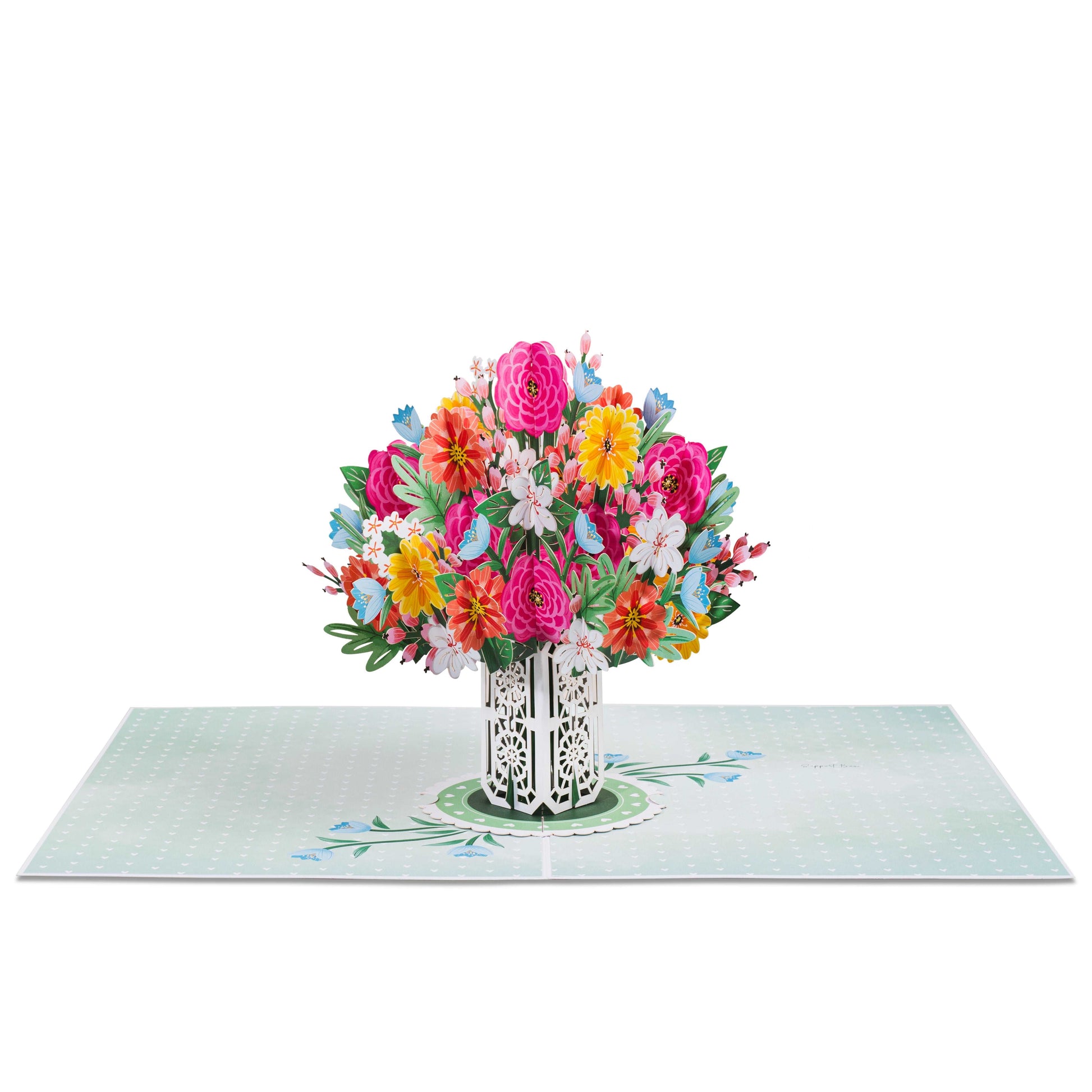 HugePop Blissful Flower Bouquet Pop Up with Detachable Paper Flower