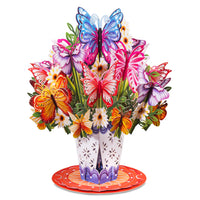Thumbnail for HugePop Butterfly Pop Up Flower Bouquet