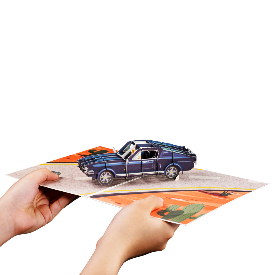 Sports Car Pop Up 3D Card