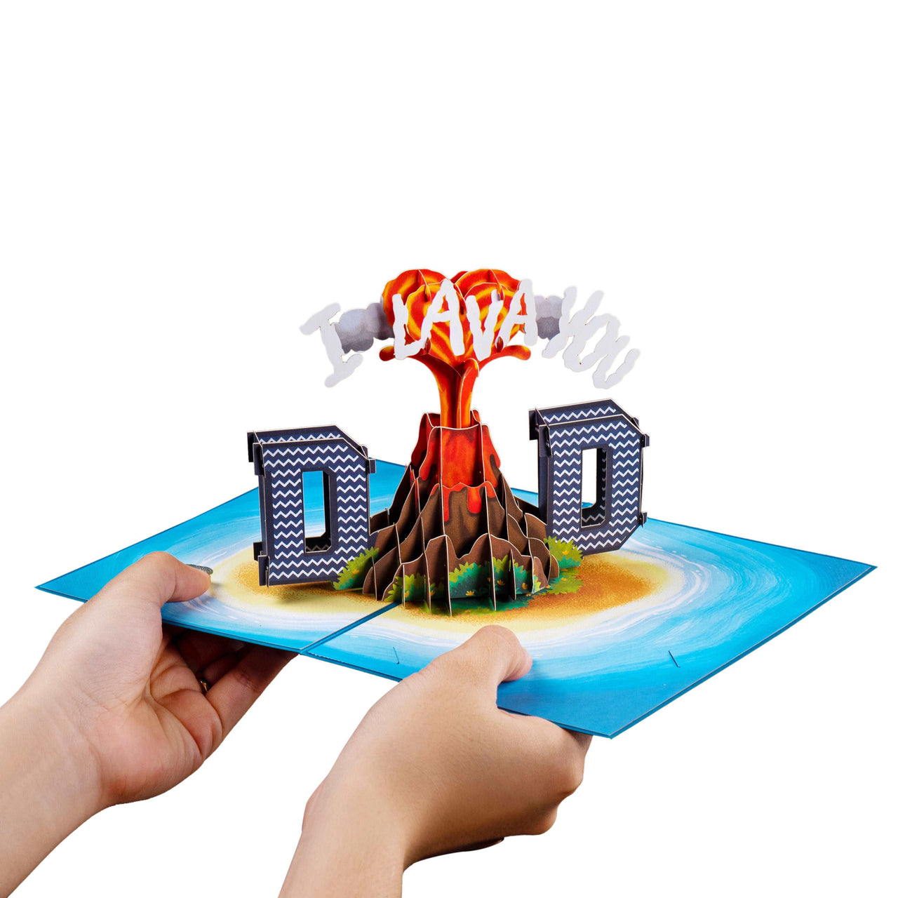 I Lava You Dad 3D Pop Up Card