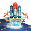 Your Outta This World Rocket 3D Pop Up Card