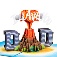 Thumbnail for I Lava You Dad 3D Pop Up Card