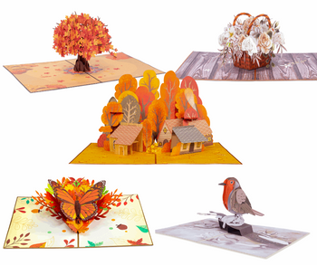 Autumn 5-Pack Bundle Pop Up cards