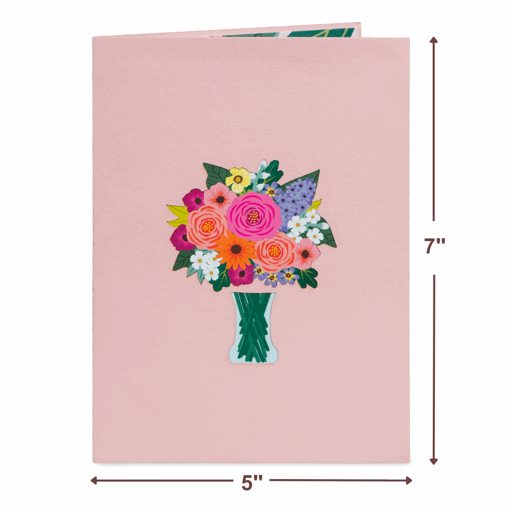 Floral Arrangement Pop Up Card