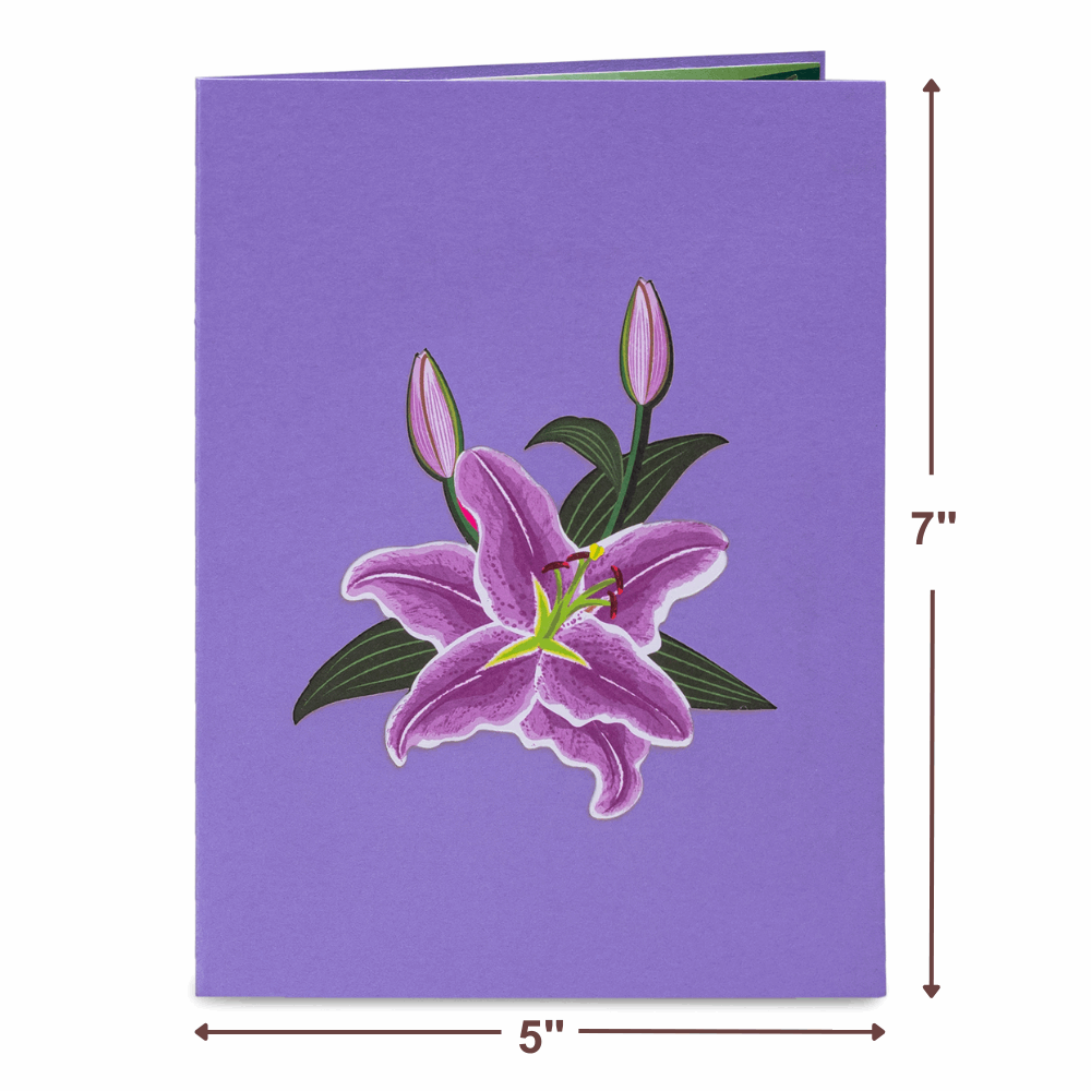 Lilies Pop Up Card