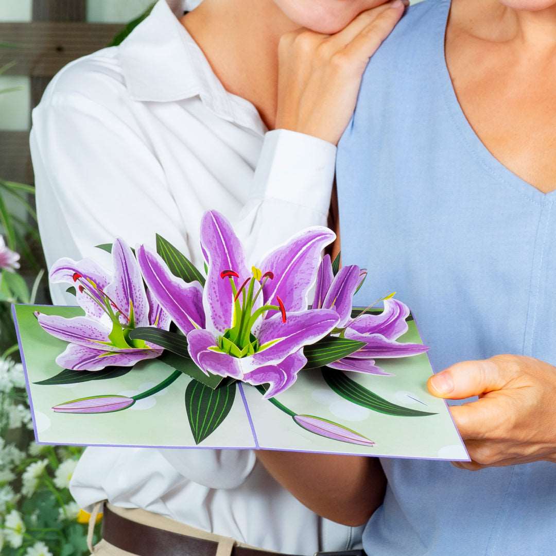 Lilies Pop Up Card