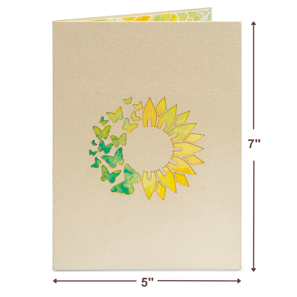 Sunflowers Pop Up Card