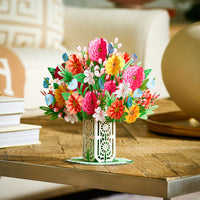 Thumbnail for HugePop Blissful Flower Bouquet Pop Up with Detachable Paper Flower