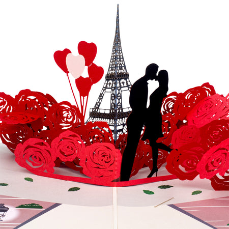 Paris Lovers Pop Up Card