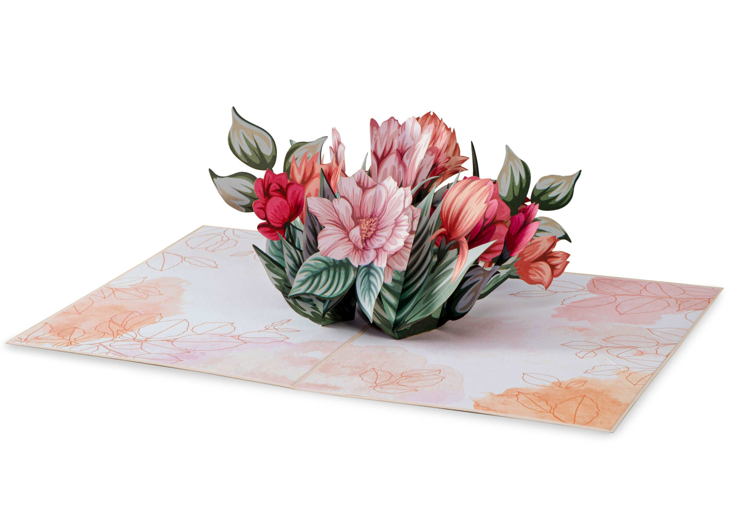 Floral Plant Pop Up Card