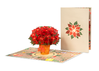 Thumbnail for Poinsettias Plant Pop Up Card